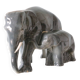 Ceramic elephant and baby elephant