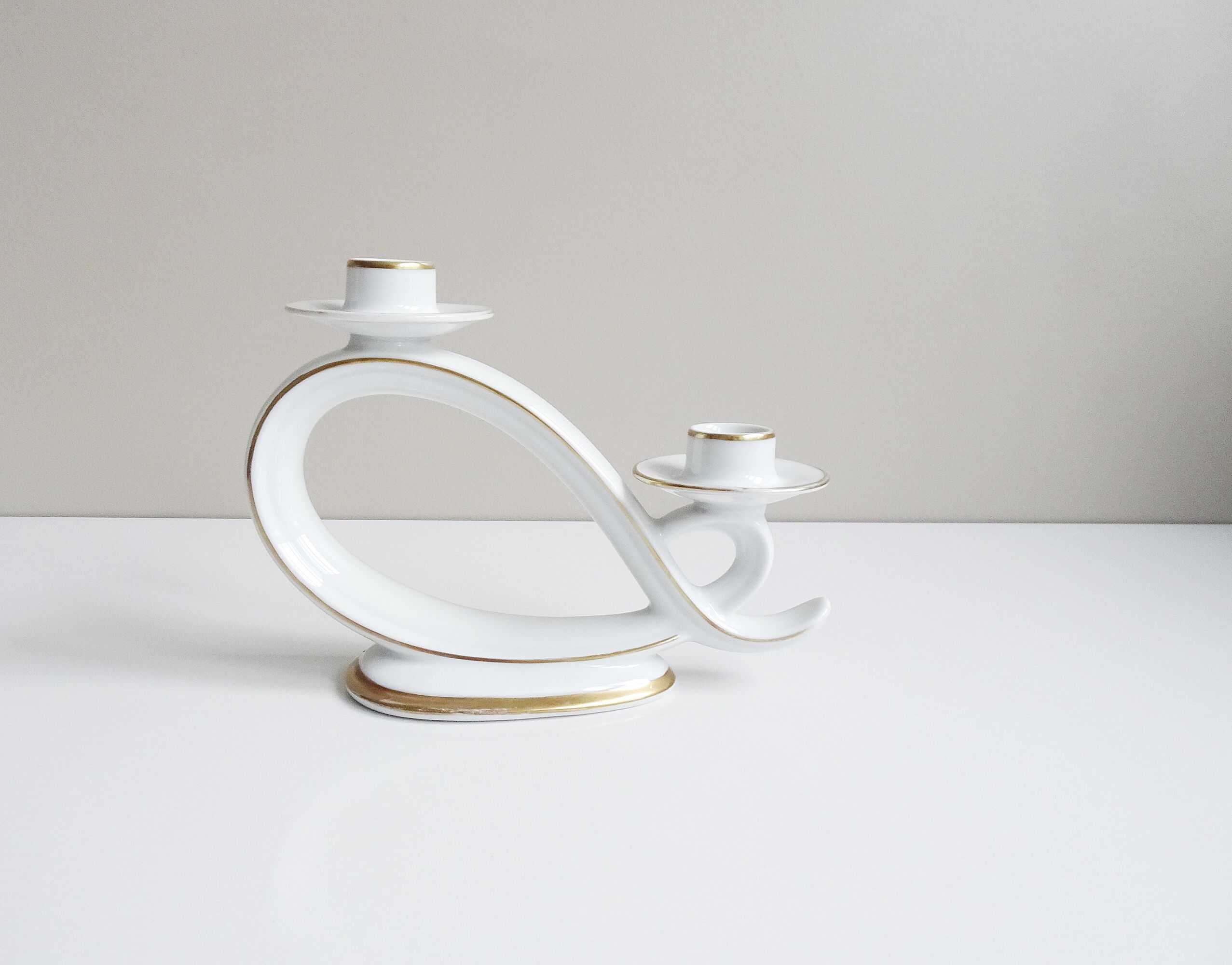 Porcelain candlesticks from Hutschenreuther