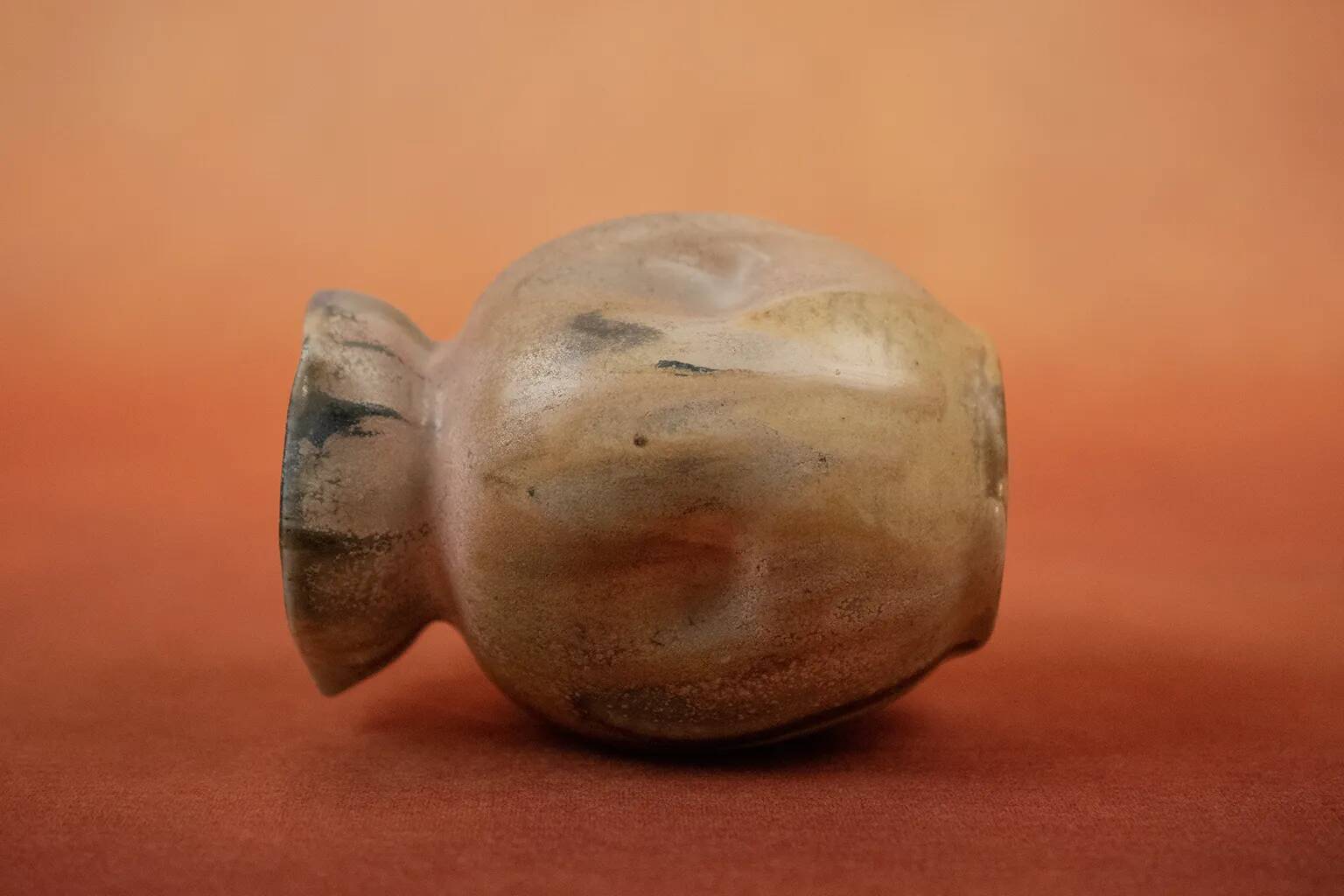 Small Art Nouveau vase in flamed glazed stoneware by Charles Greber