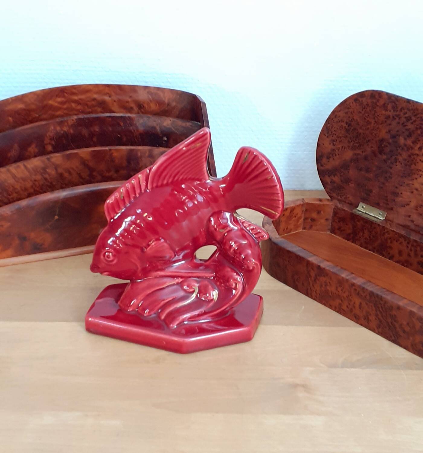 Art deco ceramic fish