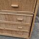 Woven rattan and wicker furniture. Vintage.