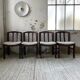 4 Scandinavian mahogany chairs
