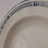 Set of 6 hollow plates Terre de Fer Salins Vauban collection
