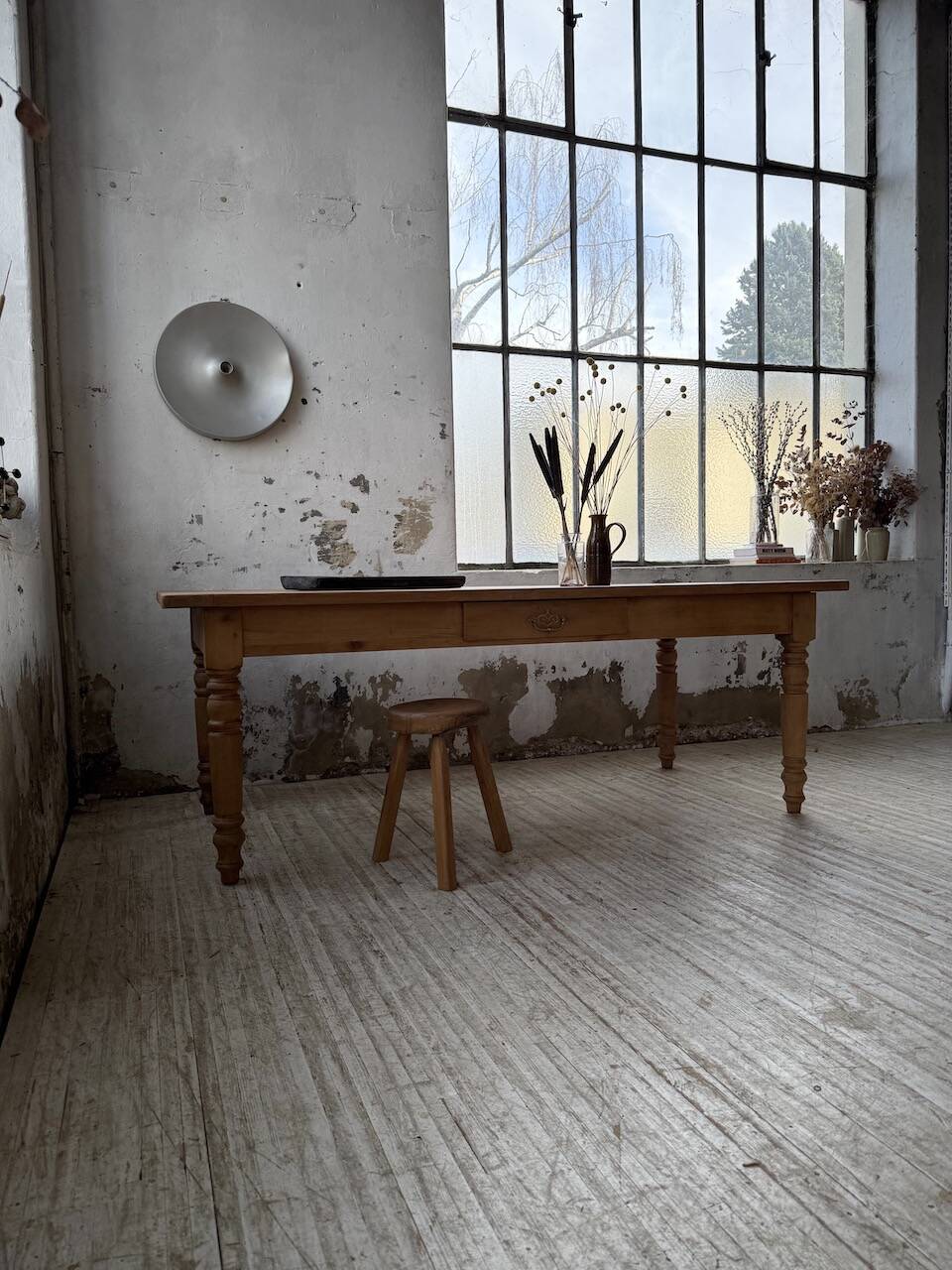 Table de ferme en merisier