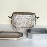 Enamelled bowl - fricot box