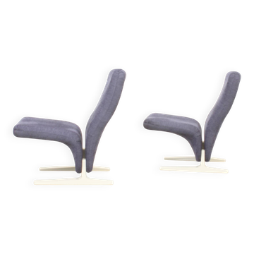 Pair of Concorde armchairs by Pierre Paulin for Artifort, 1966