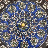 Decorative ceramic wall plate from iznik (Türkiye).