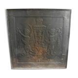 Empire 19th-style cast chimney cast iron fireback 19th
