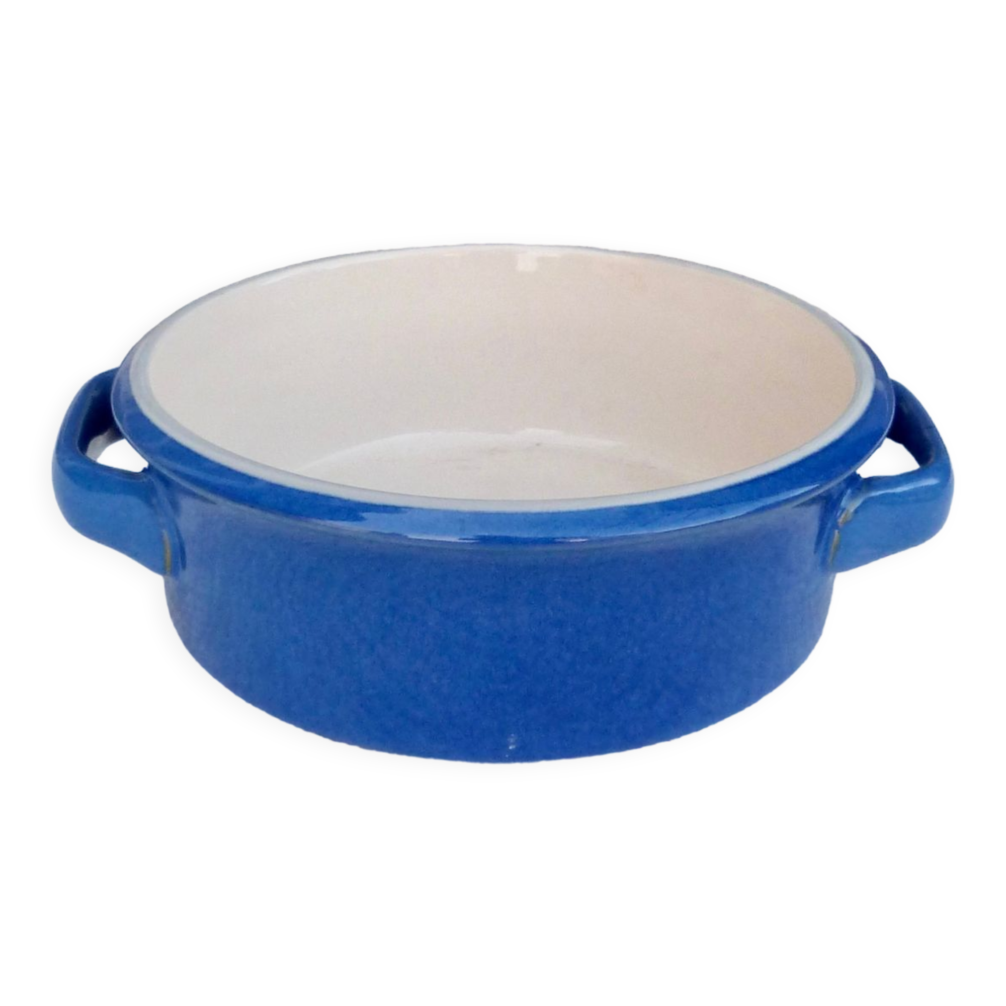 Blue and white ceramic oven dish