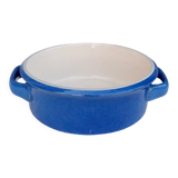 Plat à four en céramique bleue et blanche