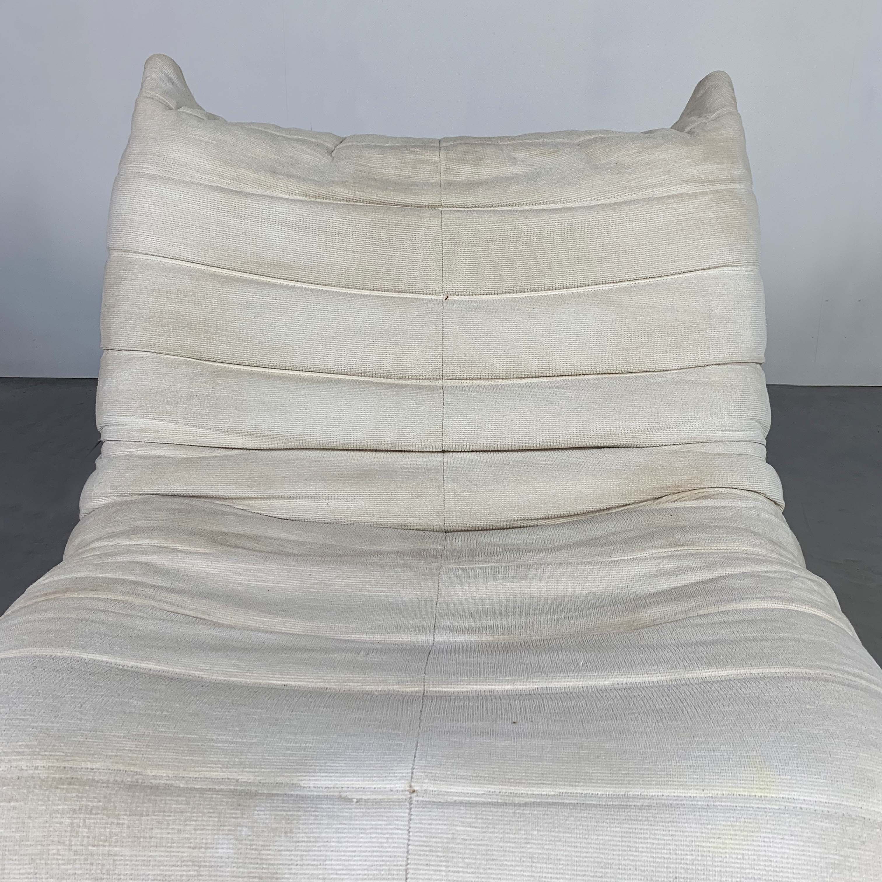 Togo 1 Place Crème by Michel Ducaroy for Ligne Roset, 1970