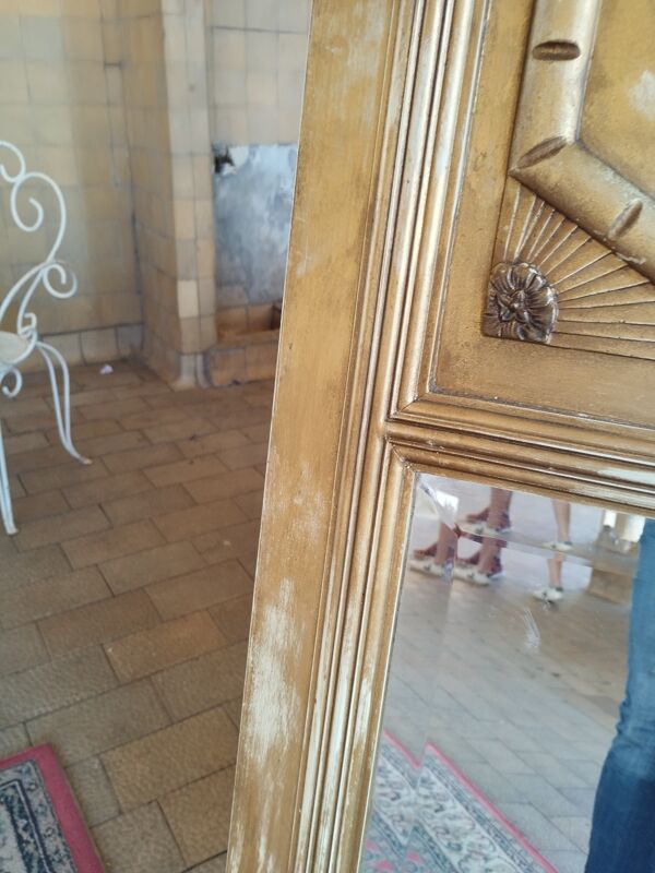 Miroir trumeau ancien style louis xvi
