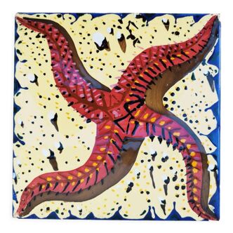 Ceramic tile starfish
