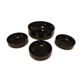 Set of 4 black melamine sections