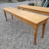 Paire de banc ancien en orme
