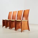 Philippe Starck Set of 4 Bob Dubois Dining Chairs for Driade Aleph Italy 1987
