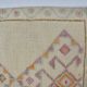 Geometric Vintage White Oushak Runner sku 2080