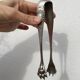 Silver-plated metal sugar tongs