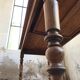 Turned legs farm table