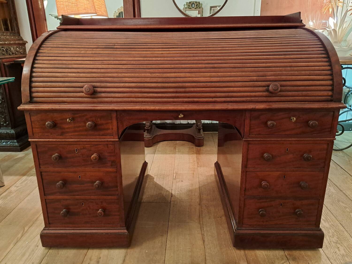 Cylinder desk stamped Holland & Sons