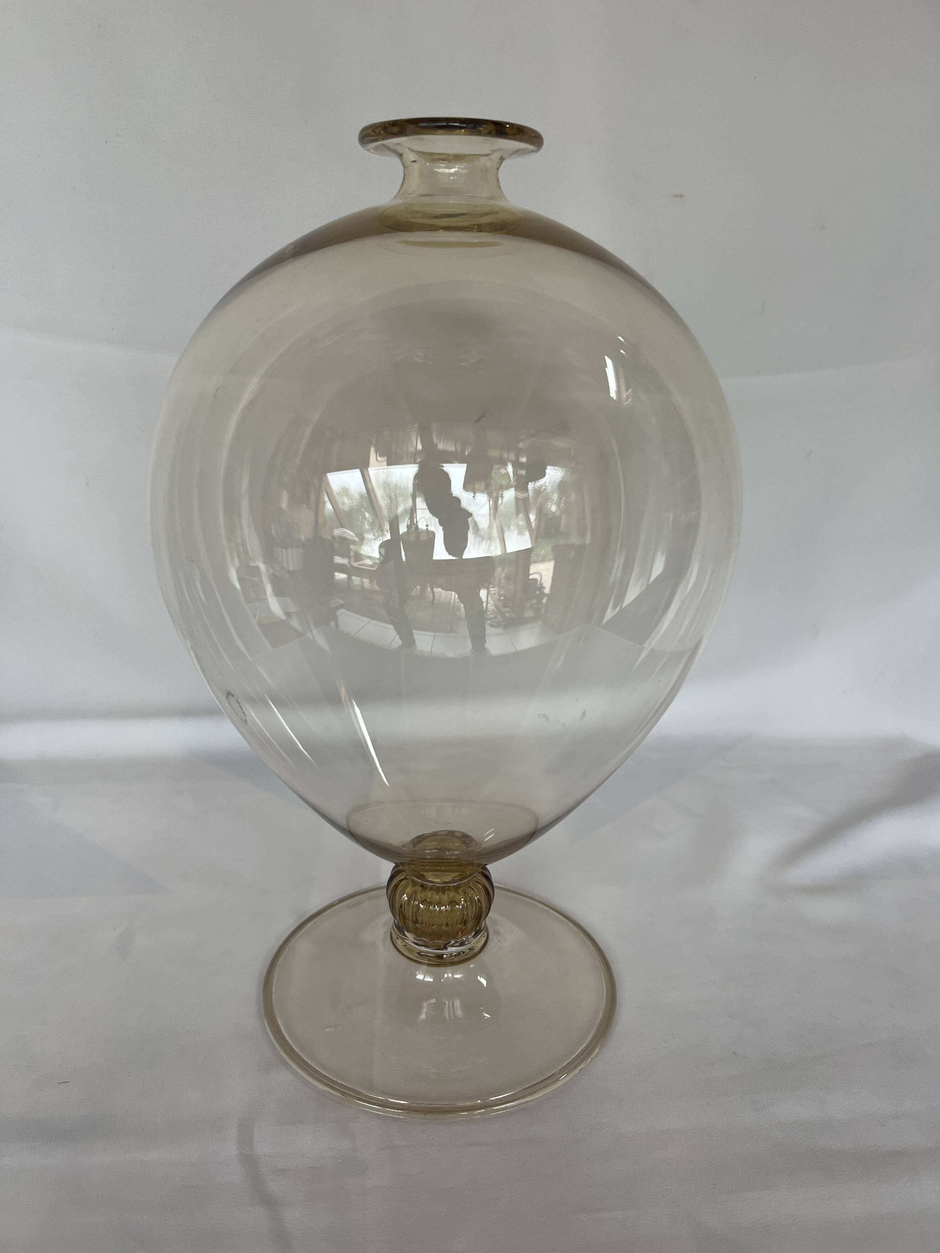 Blown glass vase from Murano