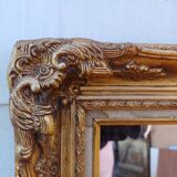 Miroir bois et stuc doré