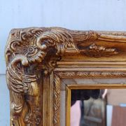 Mirror wood and gilded stucco