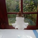 Glass tulip pendant light
