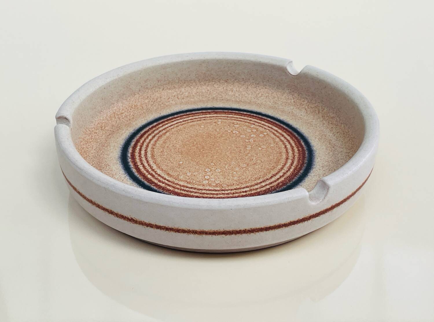 Large enamelled stoneware ashtray - Serra, Catalonia - 1970