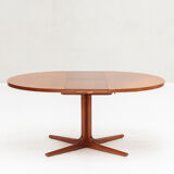 Round to oval danish dining table, Denmark, 1960’s