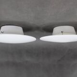 1970s Pair of Arne Jacobsen 'Eklipta' Wall or Ceiling Light for Louis Poulsen, Denmark