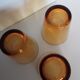 Lot de 3 verres vereco ambre