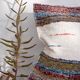 Hand-woven handmade cushion cover made from recycled cotton