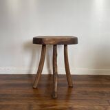 Brutalist Wooden Stool