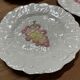 Set of 10 plates decorated with Sarreguemines porcelain fruit