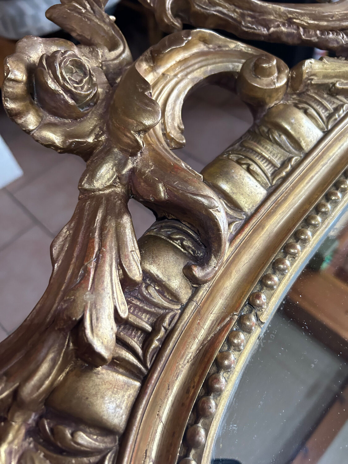 Golden mirror high 2m old