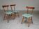 Set of 3 Czech TON Bystrice "Thonet" chairs, made of wood, 1960.