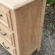 Chest of drawers 3 drawers solid oak raw wood