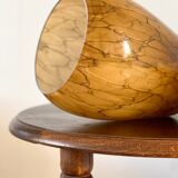 Mouth-blown glass vase.