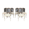 Suite de six chaises de style Louis XV