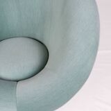 Krokus armchair in velvet by Lennart Bender for Ulferts AB, Sweden, 1970s