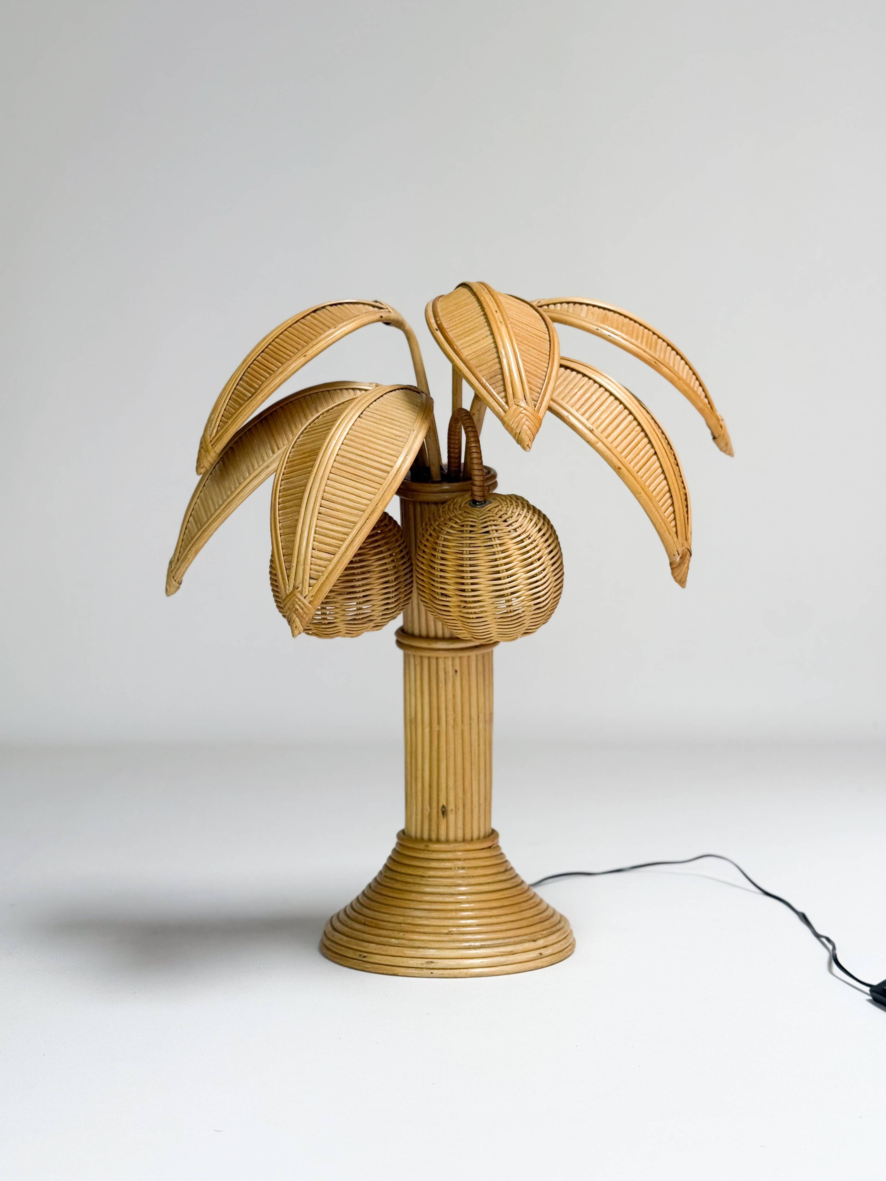 Vintage palm tree lamp