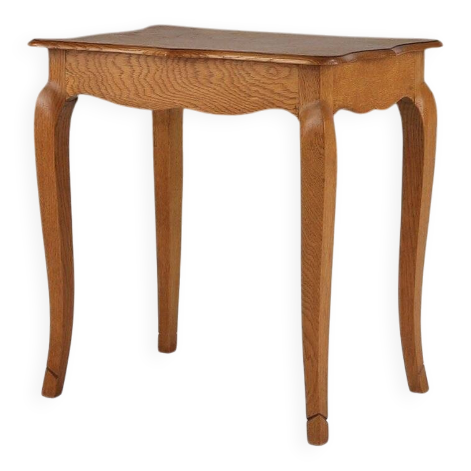 Mid-Century solid Oak carved Side Table, Belgium 1950s