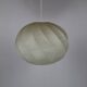 Midcentury cocoon swirl hanging pendant lamp, Germany 1960s