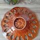 Openwork and glazed ceramic fruit bowl, 1960s-70s.