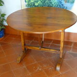 Table winegrower XIXth in cherry tree diameter 1.00 m