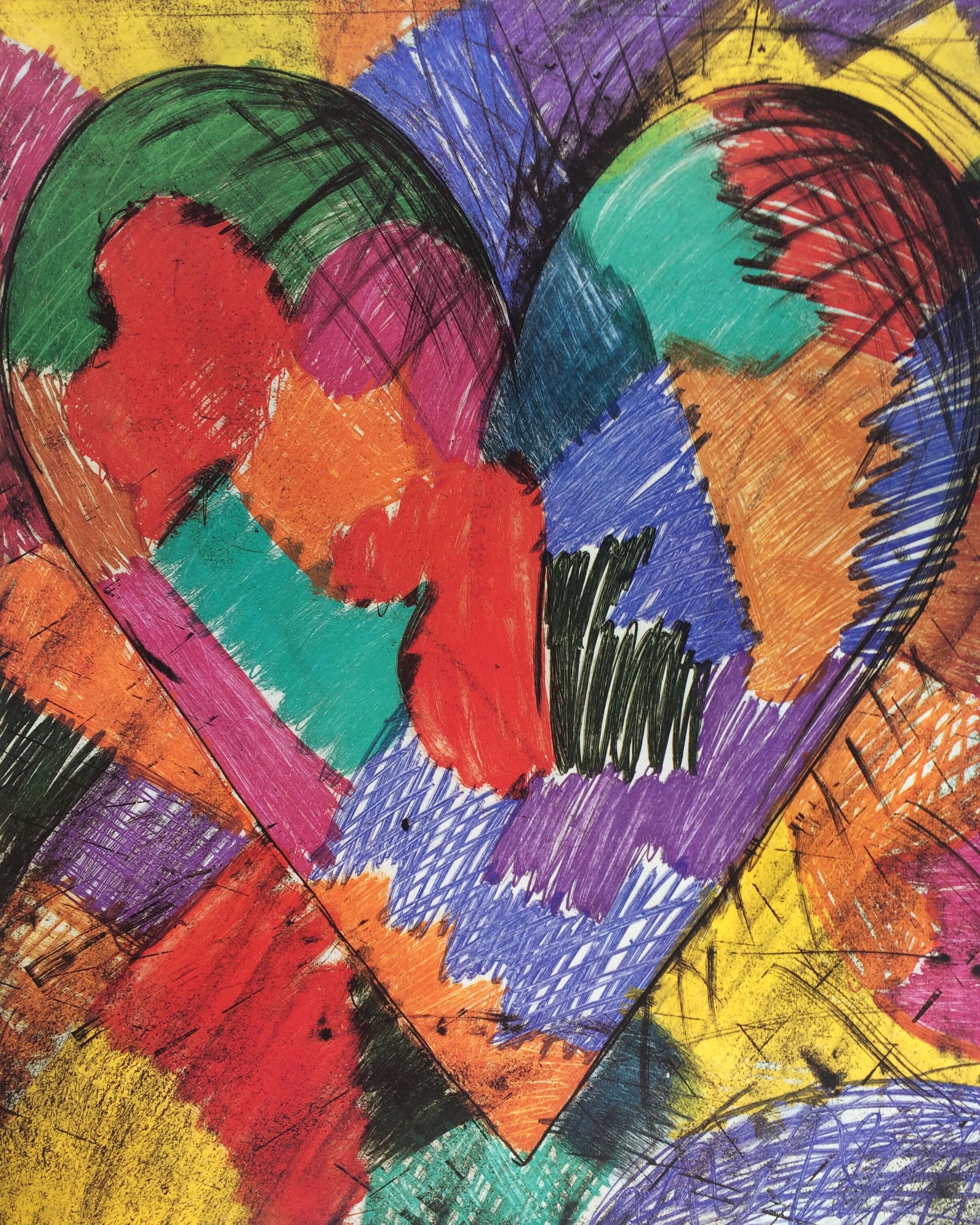 jim dine, monotypes and engravings, galerie maeght, 1983, exhibition poster
