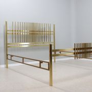 Lit vintage en laiton doré frigerio 1970s