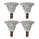 Murano Glass Wall Lamps attributed to Ercole Barovier, Italy, 1940s, Set of 4