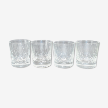 Series of 4 whiskey cups